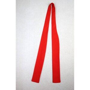 VINTAGE 70s WOMEN'S RED BOW TIE - NECK TIE - 41.5"